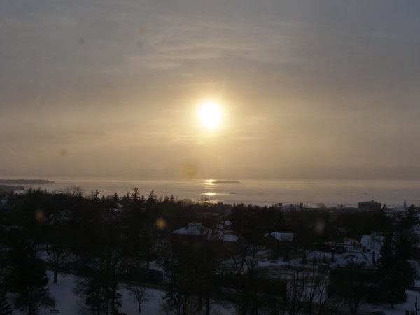 Burlington sunset on Saturday, February 7, 2026 at 4:44 PM EST