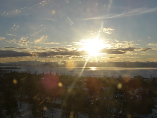 Burlington sunset on Thursday, February 12, 2026 at 4:59 PM EST