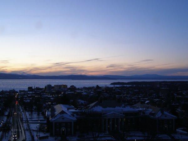 Burlington sunset on Thursday, February 12, 2026 at 5:44 PM EST