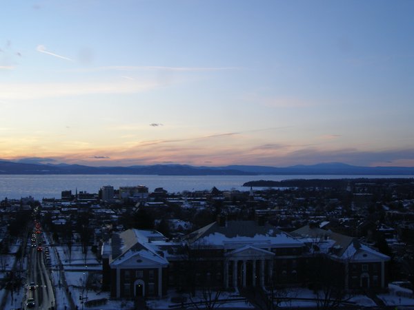 Burlington sunset on Thursday, February 12, 2026 at 5:18 PM EST