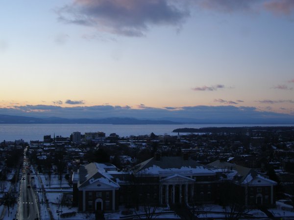 Burlington sunset on Saturday, February 14, 2026 at 5:29 PM EST