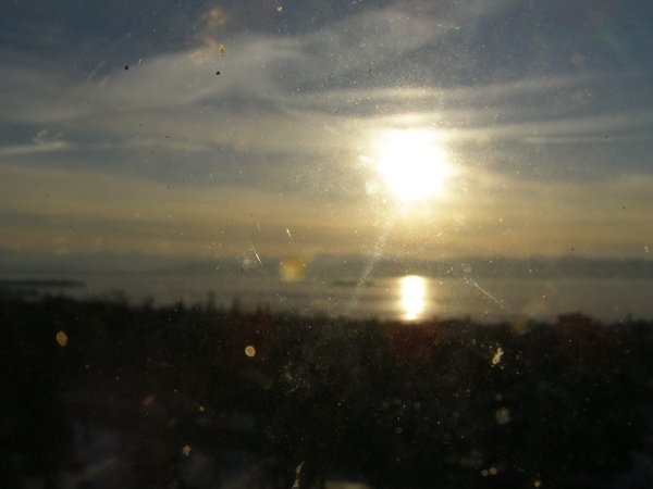 Burlington sunset on Thursday, February 19, 2026 at 4:59 PM EST