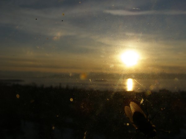 Burlington sunset on Thursday, February 19, 2026 at 5:14 PM EST