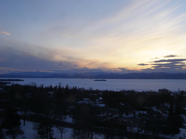 Burlington sunset on Thursday, February 26, 2026 at 5:44 PM EST