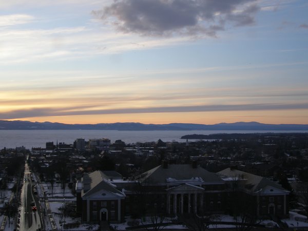 Burlington sunset on Saturday, February 28, 2026 at 5:44 PM EST