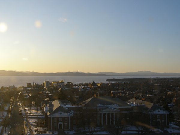 Burlington sunset on Sunday, March 1, 2026 at 5:29 PM EST