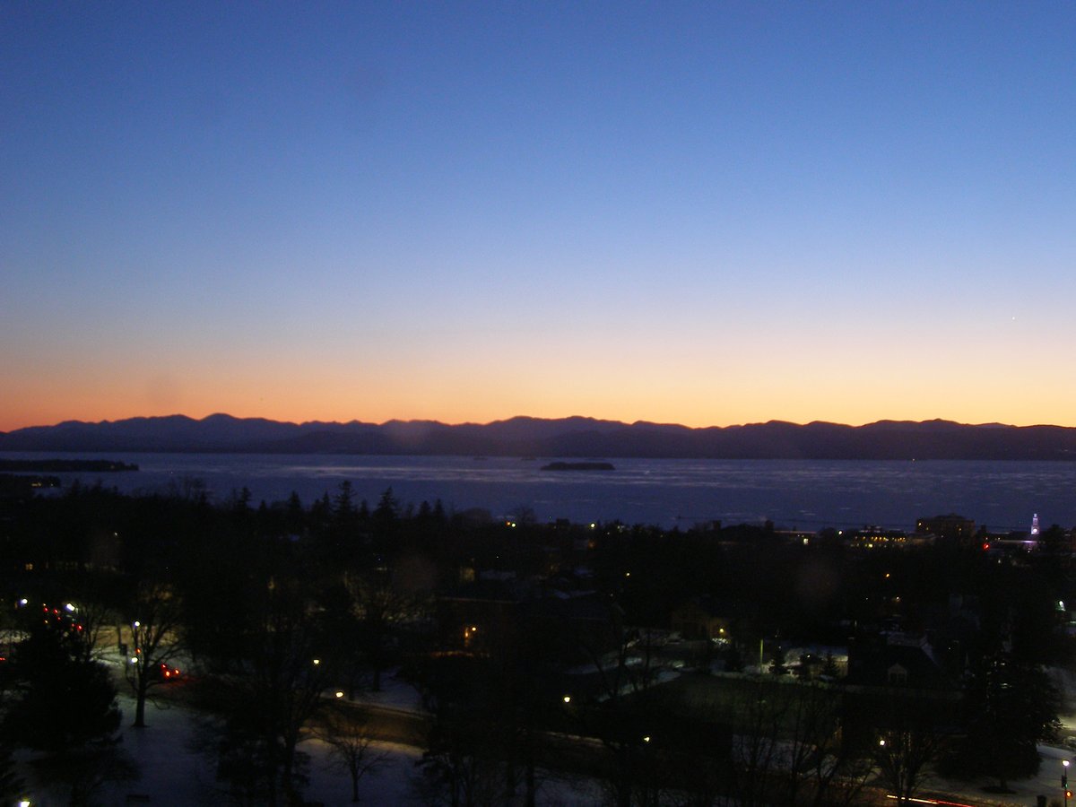 Left view, Burlington sunset on Sunday, March 1, 2026