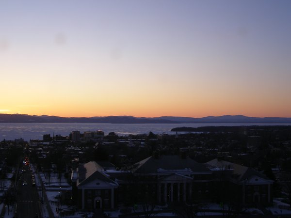 Burlington sunset on Monday, March 2, 2026 at 5:59 PM EST
