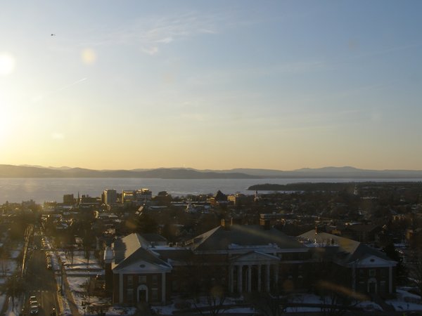 Burlington sunset on Monday, March 2, 2026 at 5:29 PM EST