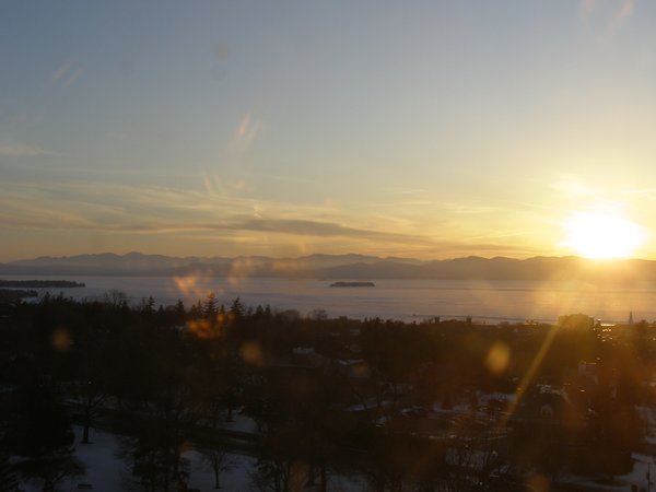 Burlington sunset on Wednesday, March 4, 2026 at 5:44 PM EST