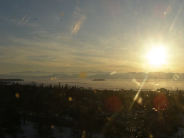 Burlington sunset on Wednesday, March 4, 2026 at 5:29 PM EST