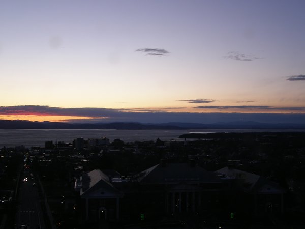 Burlington sunset on Sunday, March 8, 2026 at 7:14 PM EDT