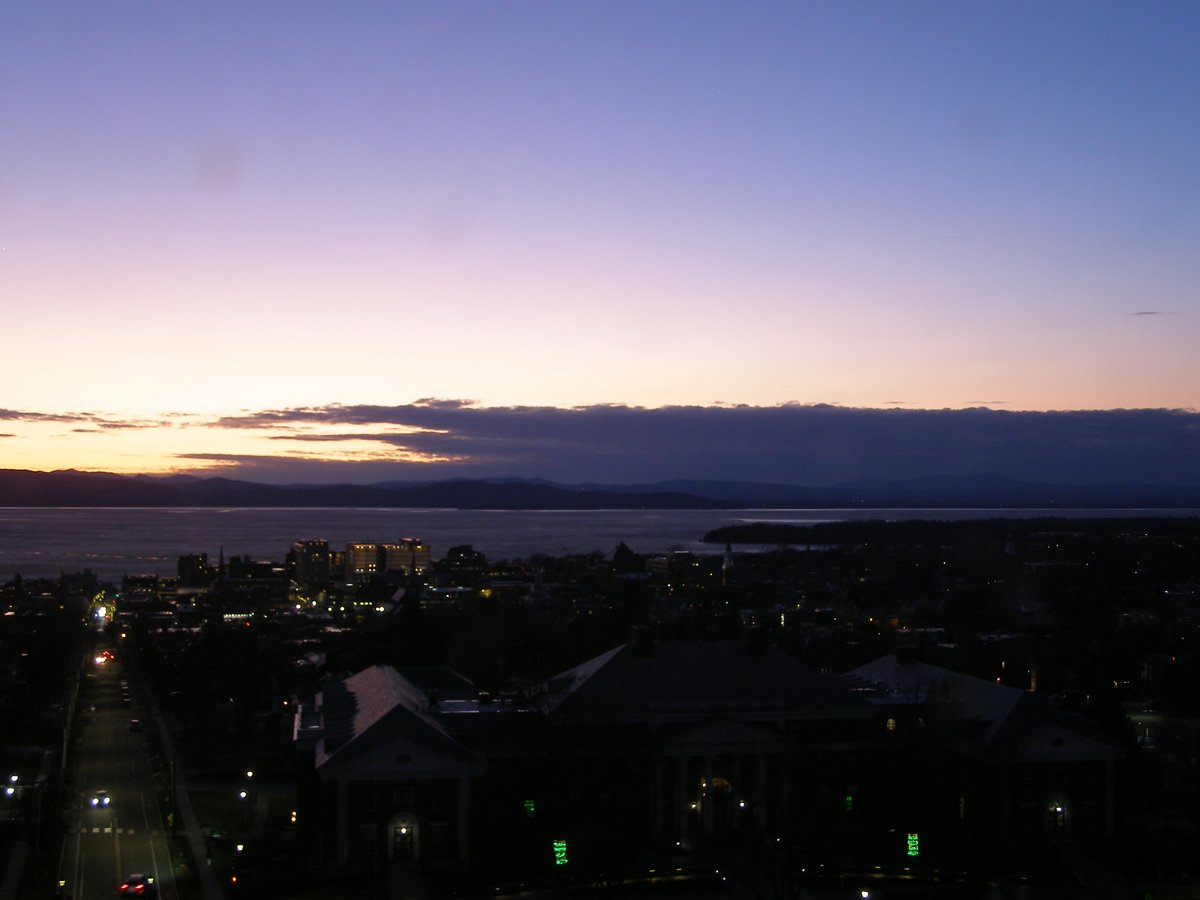 Right view, Burlington sunset on Sunday, March 8, 2026