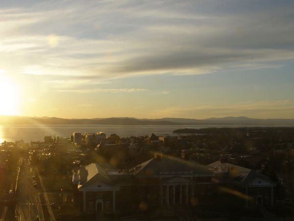 Burlington sunset on Monday, March 9, 2026 at 6:44 PM EDT