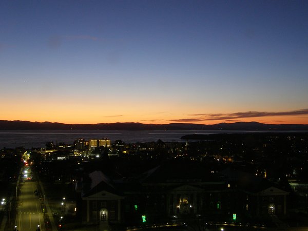 Burlington sunset on Monday, March 9, 2026 at 7:44 PM EDT