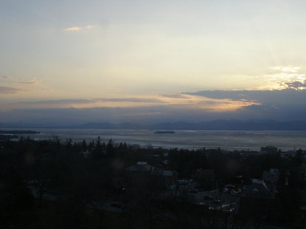 Burlington sunset on Tuesday, March 10, 2026 at 6:44 PM EDT