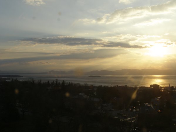 Burlington sunset on Tuesday, March 10, 2026 at 6:29 PM EDT