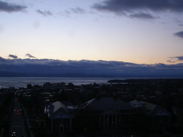 Burlington sunset on Saturday, March 14, 2026 at 7:14 PM EDT