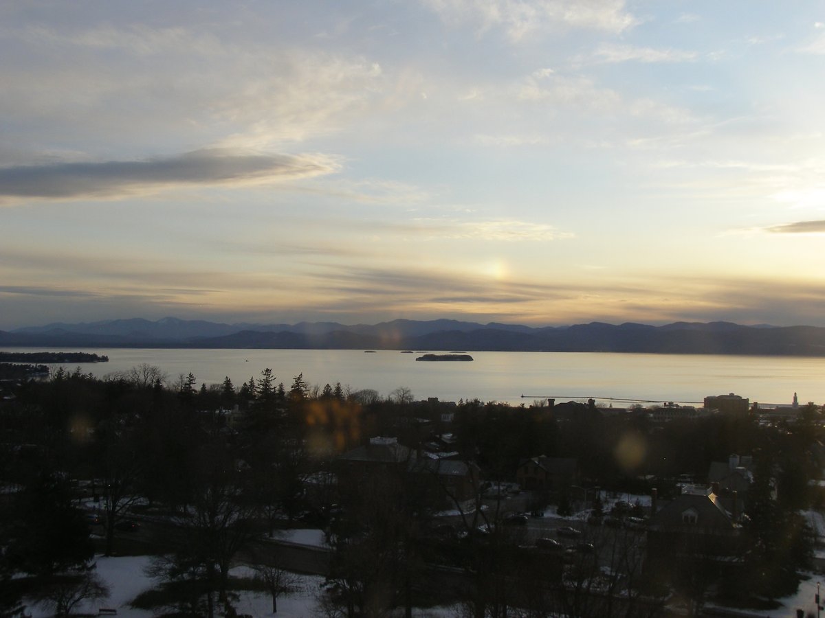 Left view, Burlington sunset on Tuesday, March 24, 2026