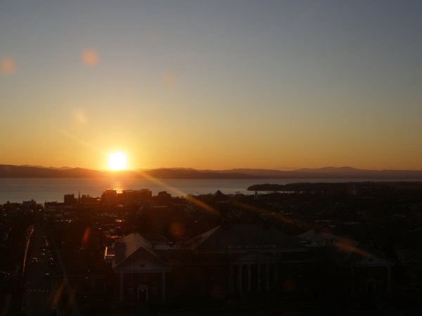 Burlington sunset on Friday, March 27, 2026 at 7:14 PM EDT