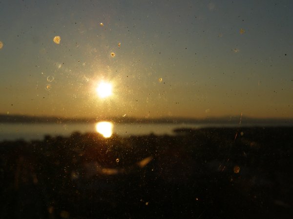 Burlington sunset on Wednesday, April 8, 2026 at 7:14 PM EDT