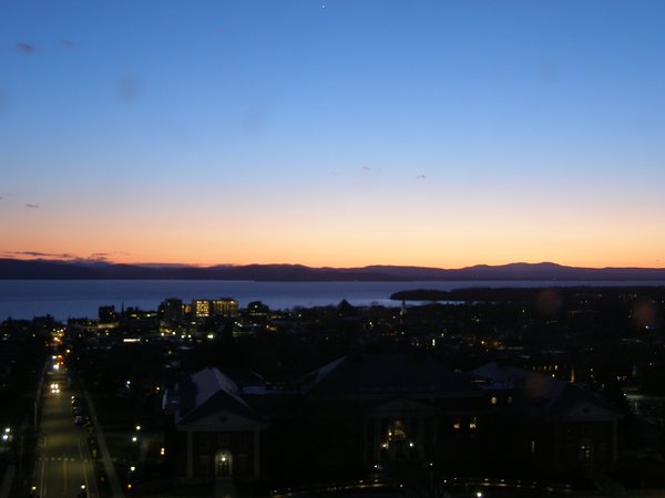 Burlington sunset on Monday, April 20, 2026 at 8:29 PM EDT
