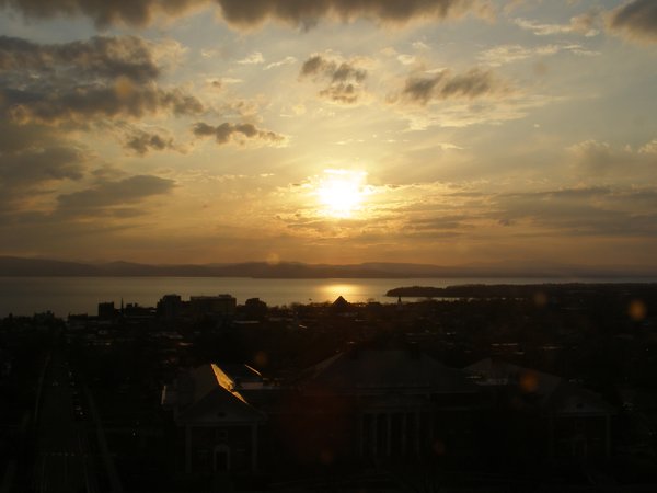 Burlington sunset on Wednesday, April 22, 2026 at 7:19 PM EDT