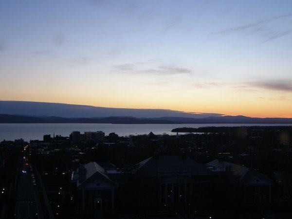 Burlington sunset on Thursday, April 23, 2026 at 8:14 PM EDT