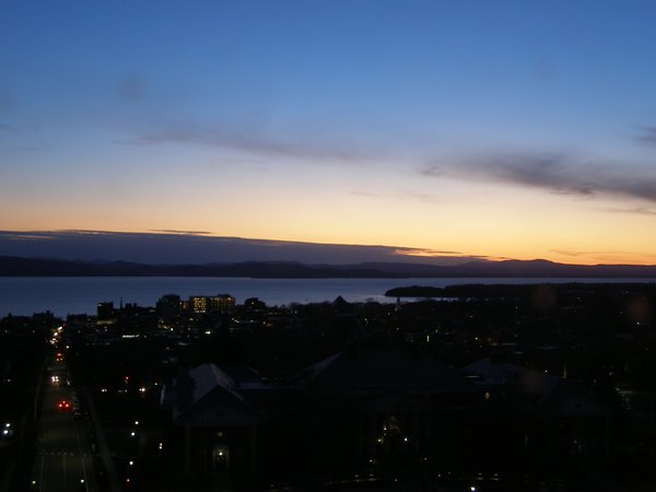 Burlington sunset on Thursday, April 23, 2026 at 8:29 PM EDT