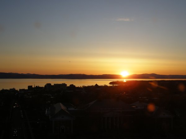 Burlington sunset on Sunday, April 26, 2026 at 7:59 PM EDT