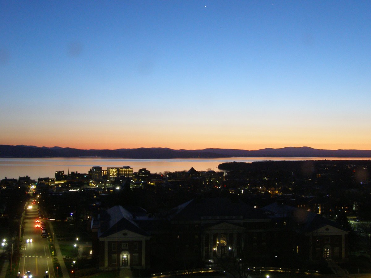 Right view, Burlington sunset on Sunday, April 26, 2026