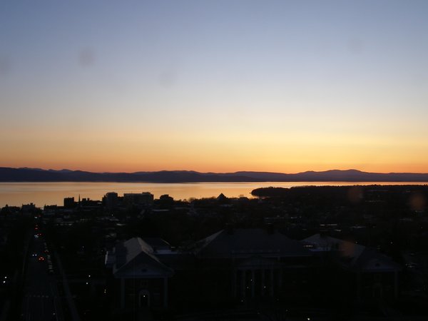 Burlington sunset on Sunday, April 26, 2026 at 8:14 PM EDT