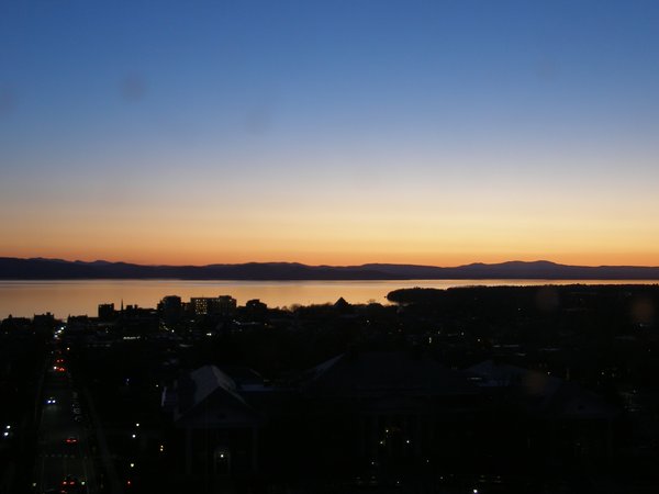 Burlington sunset on Sunday, April 26, 2026 at 8:28 PM EDT