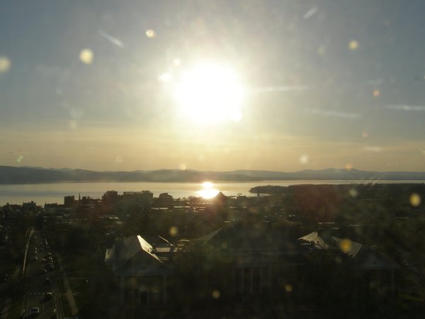 Burlington sunset on Monday, April 27, 2026 at 7:14 PM EDT