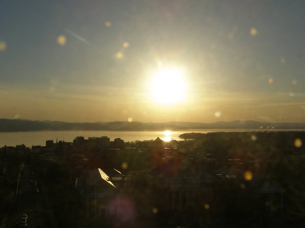 Burlington sunset on Monday, April 27, 2026 at 7:18 PM EDT