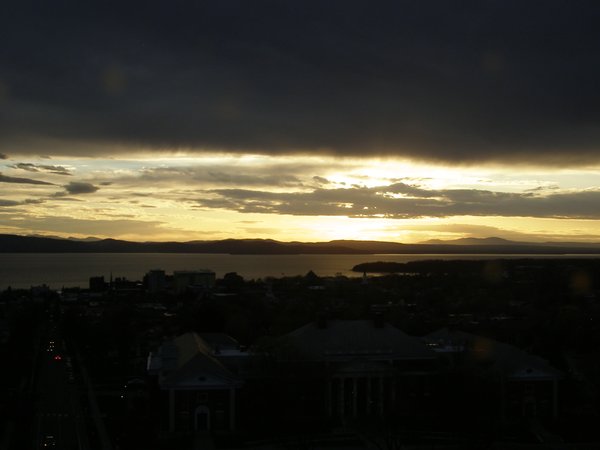 Burlington sunset on Tuesday, April 28, 2026 at 7:44 PM EDT