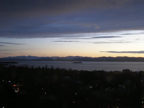 Burlington sunset on Tuesday, April 28, 2026 at 8:29 PM EDT