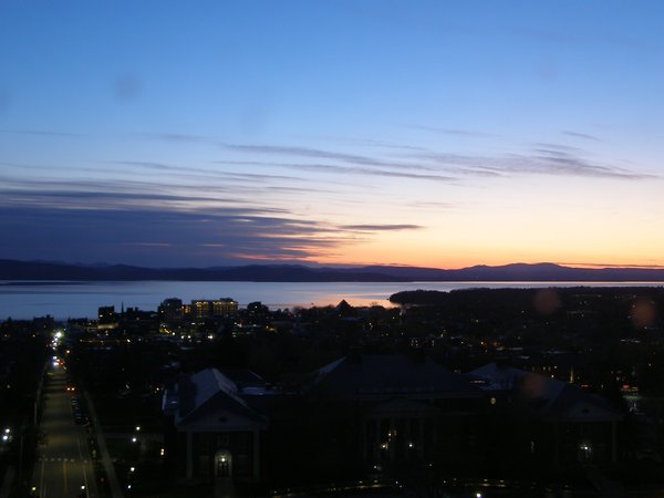 Burlington sunset on Sunday, May 3, 2026 at 8:44 PM EDT