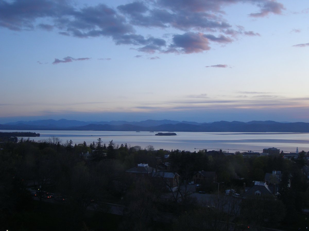 Left view, Burlington sunset on Sunday, May 3, 2026