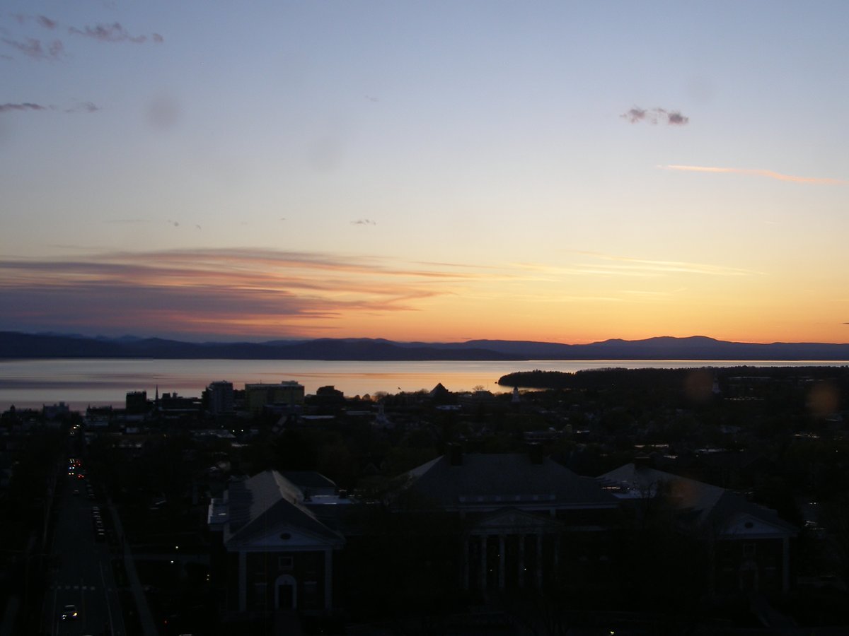 Right view, Burlington sunset on Sunday, May 3, 2026