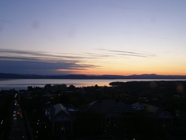 Burlington sunset on Sunday, May 3, 2026 at 8:29 PM EDT
