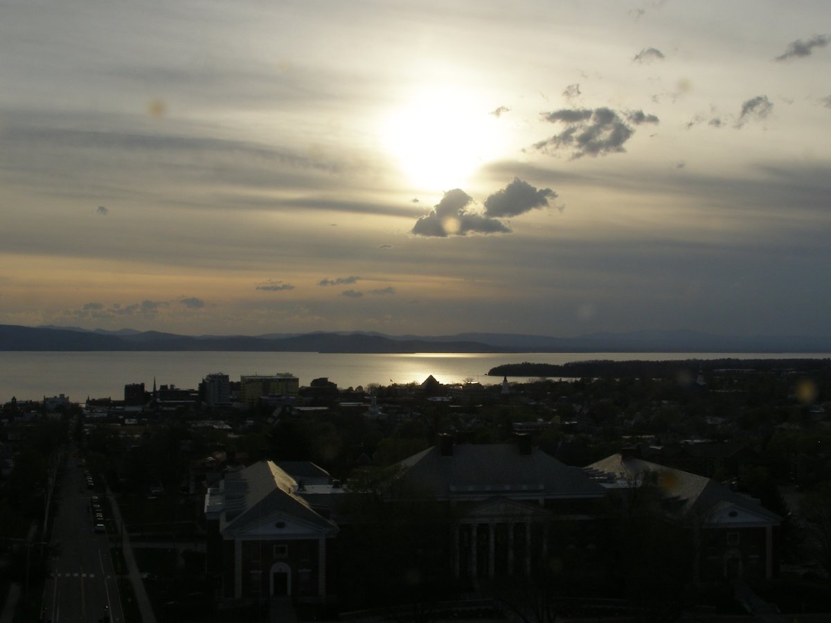 Right view, Burlington sunset on Monday, May 4, 2026
