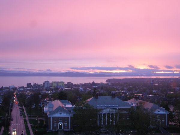 Burlington sunset on Wednesday, May 6, 2026 at 8:29 PM EDT