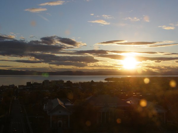 Burlington sunset on Thursday, May 7, 2026 at 7:59 PM EDT