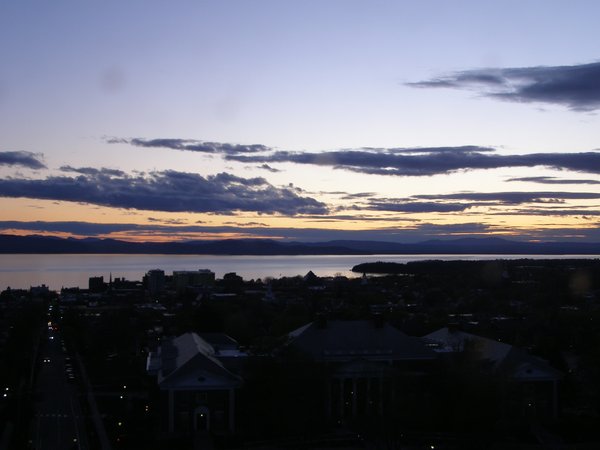 Burlington sunset on Thursday, May 7, 2026 at 8:18 PM EDT