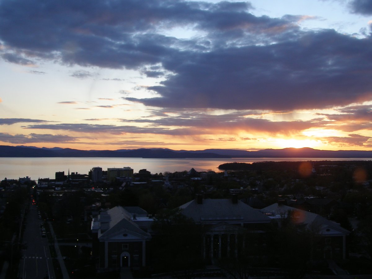 Right view, Burlington sunset on Friday, May 8, 2026