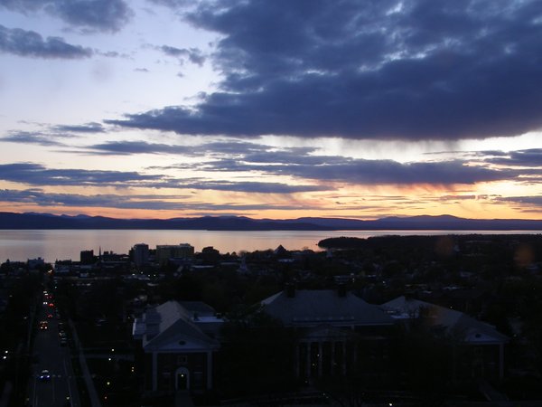 Burlington sunset on Friday, May 8, 2026 at 8:29 PM EDT