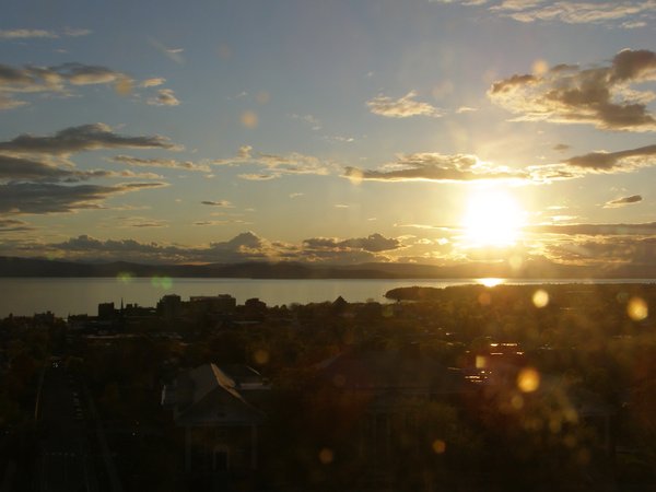 Burlington sunset on Monday, May 11, 2026 at 7:59 PM EDT