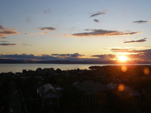 Burlington sunset on Monday, May 11, 2026 at 8:14 PM EDT