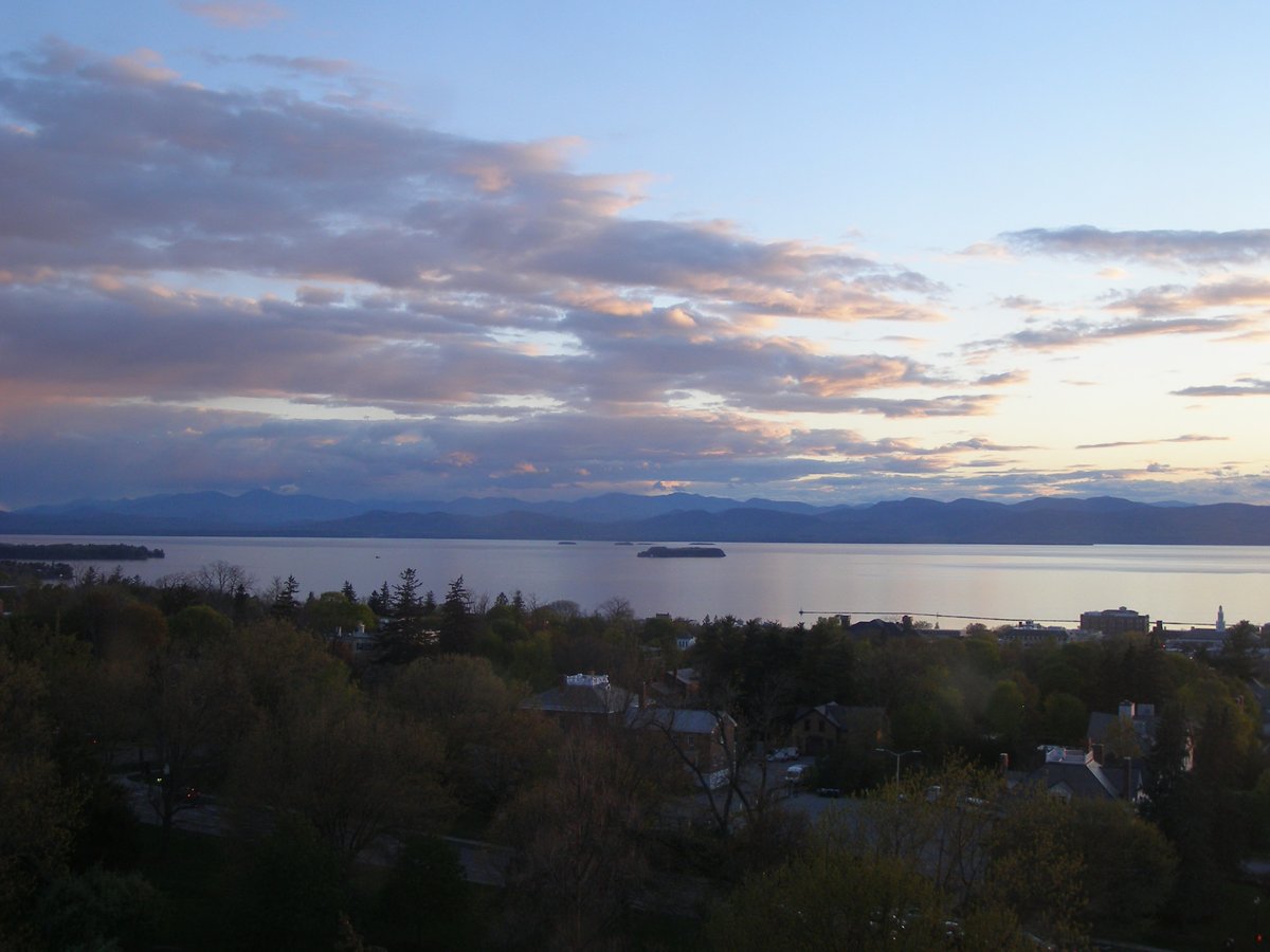 Left view, Burlington sunset on Monday, May 11, 2026